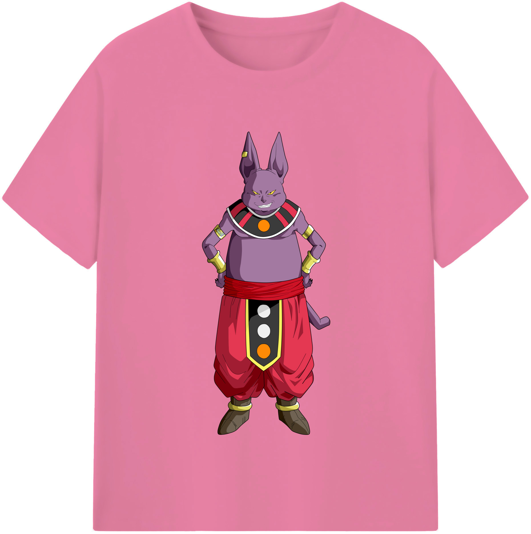 （画像用） ドラゴンボール シャンパ DRAGON BALL Champa 綿100％半袖Tシャツ（フロントプリント）